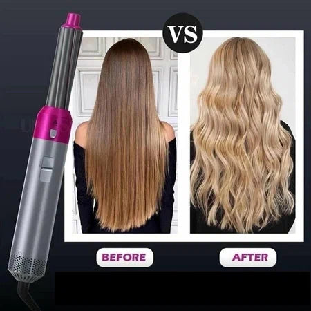 5 In 1 Curling Set With Brush Motor Hair Styler Hot Air Brush Professional Hair Dryer Brush Straightener For All My Store