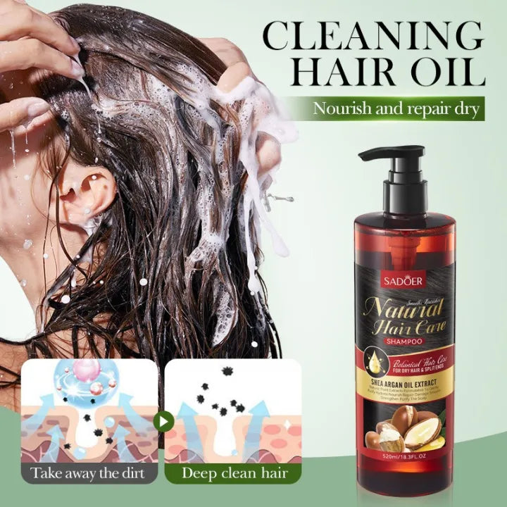 Shea Argan Shampoo SADOER Smooth Nourishing Cleansing Shampoo