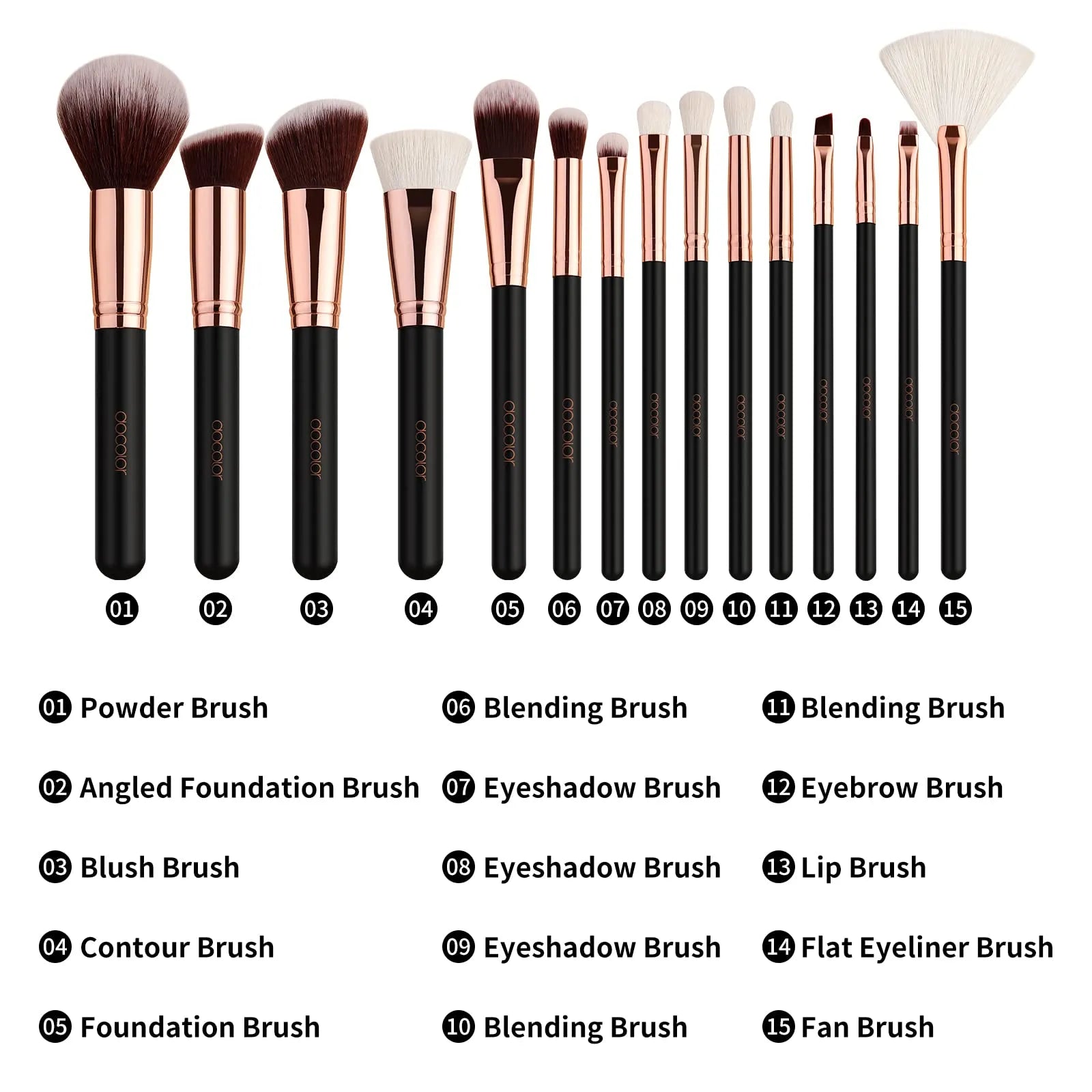 Zoeva 15pc Makeup Brush Set