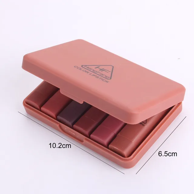 HengFang Color Lipsticks - 6 Pcs Set Nude Colors