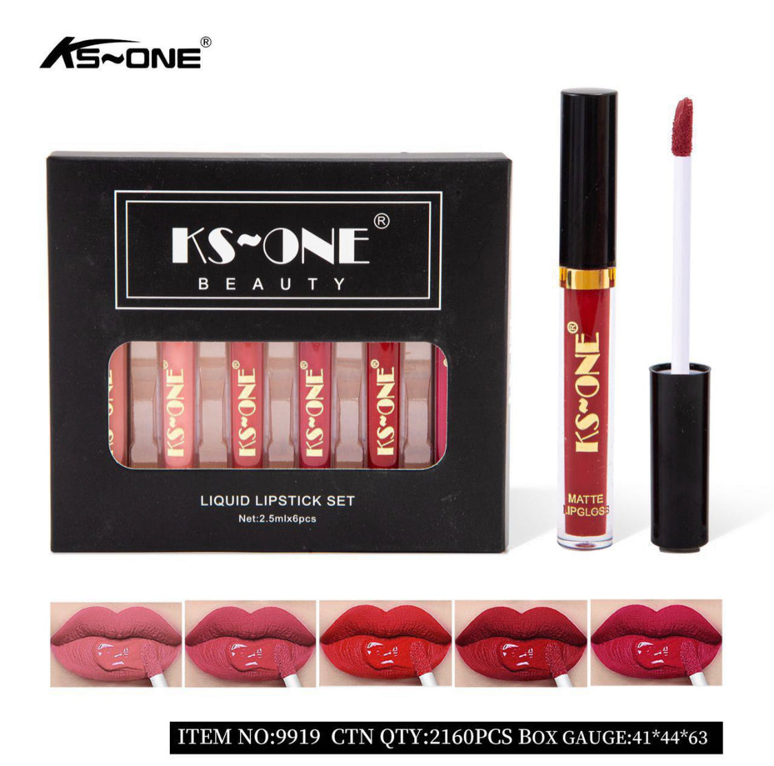 KS One 6 PCS Lipgloss Set