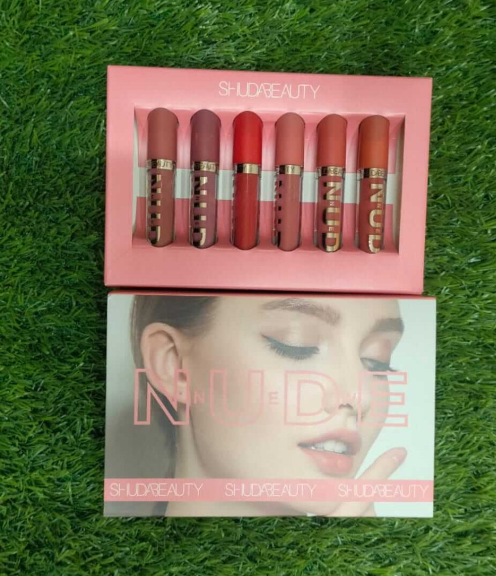 Eccsece Stay Color Perfectly Velvet Lip Gloss 6Pcs Set