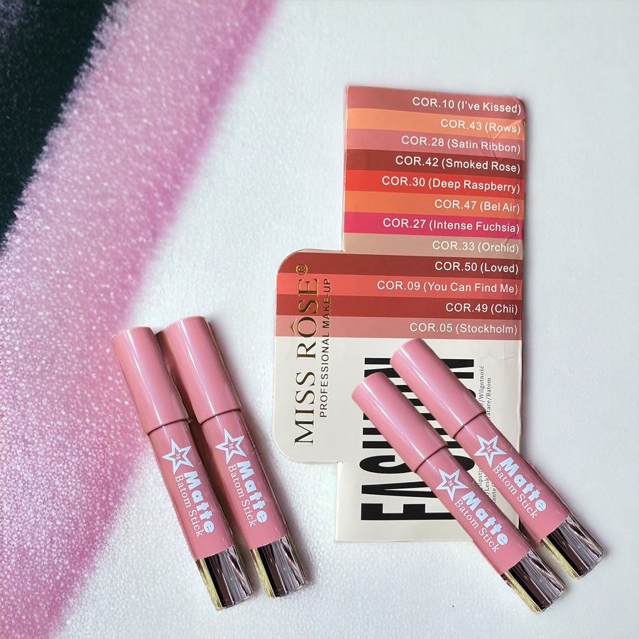 MISS ROSE CRAYON MATTE LIPSTICK SET OF 6