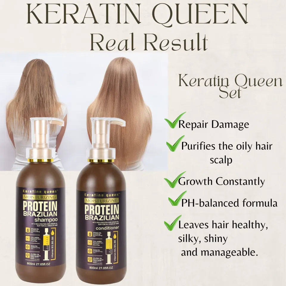 Keratin Queen Brazilian Protein Hair Treatment